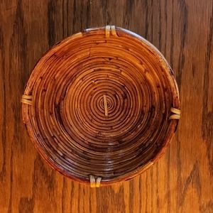 Hand woven vintage basket.